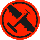 Black Airplane logo