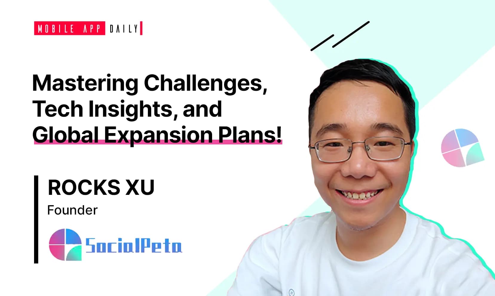 “It’s crucial to let clients know honestly what they will get by onboarding with your company!”- Rocks Xu, Founder and CEO at SocialPeta banner