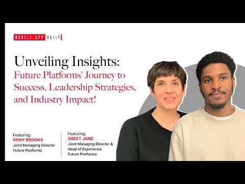 “AI is going to be the next epoch of technology” - Interview with Joint Managing Directors at Future Platforms