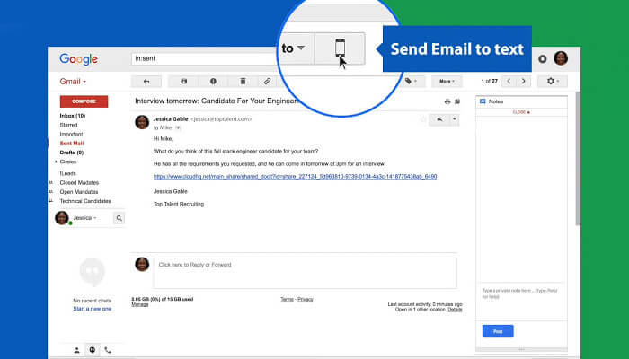 send sms from gmail free